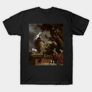 The Menagerie by Melchior d' Hondecoeter T-Shirt